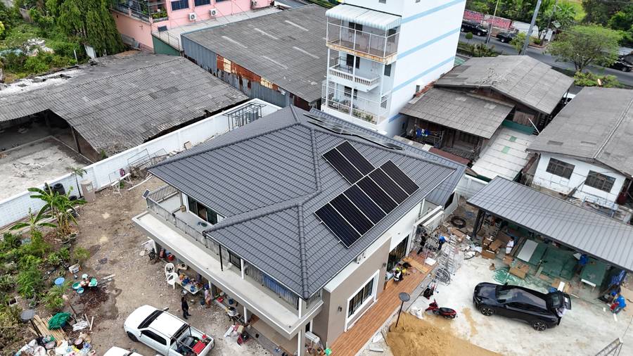 บ้านสร้างใหม่ · ติดตั้งพร้อมงานก่อสร้าง